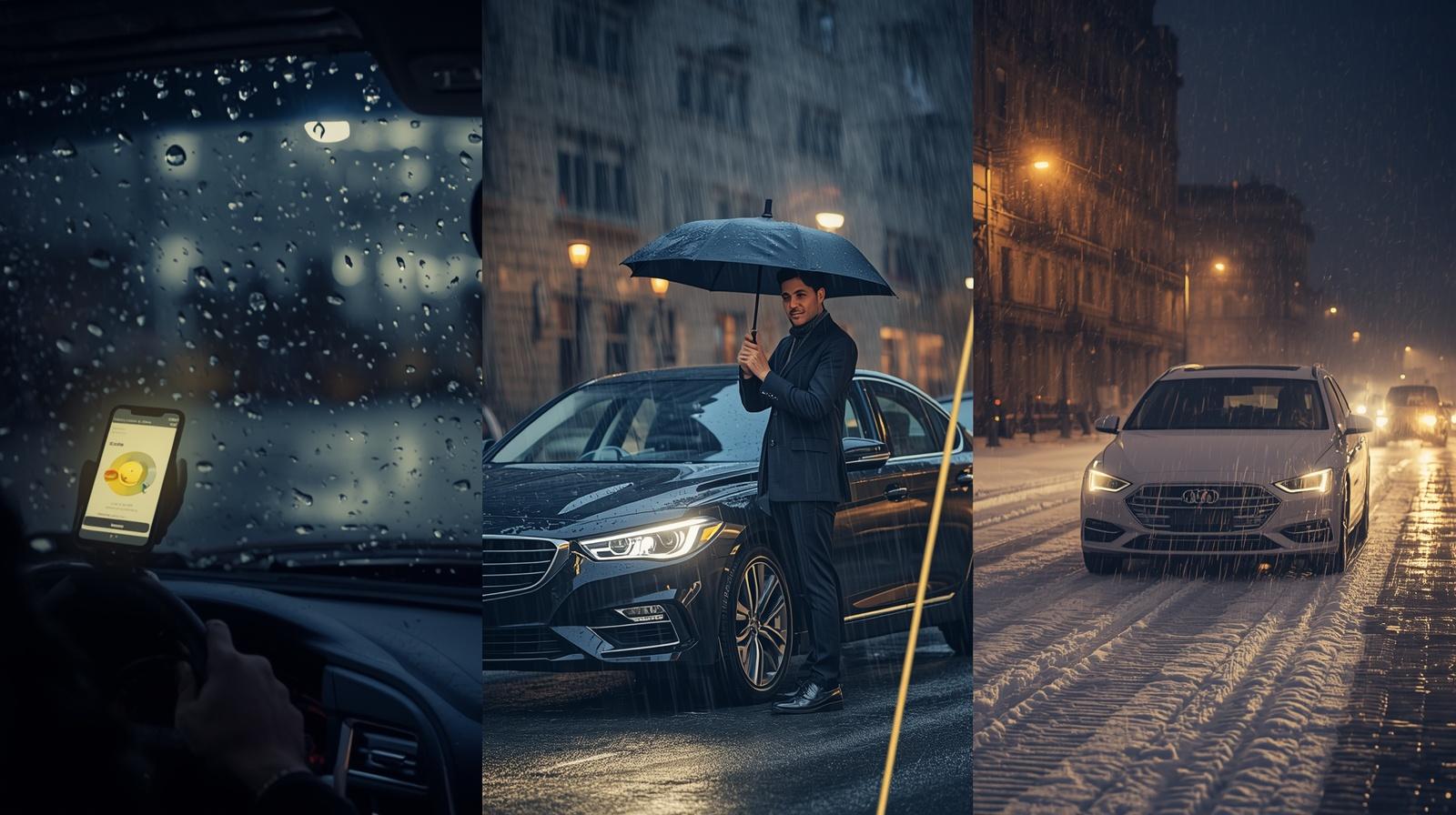 The Complete Guide to Rideshare Driving in Bad Weather — Safety, Income, and Strategy