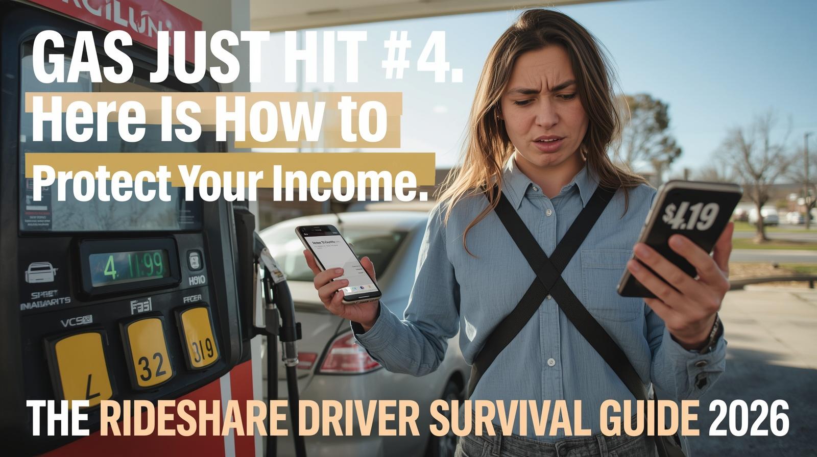 The Gas Price Crisis — How Rideshare Drivers Are Surviving $4 Per Gallon and What to Do Right Now